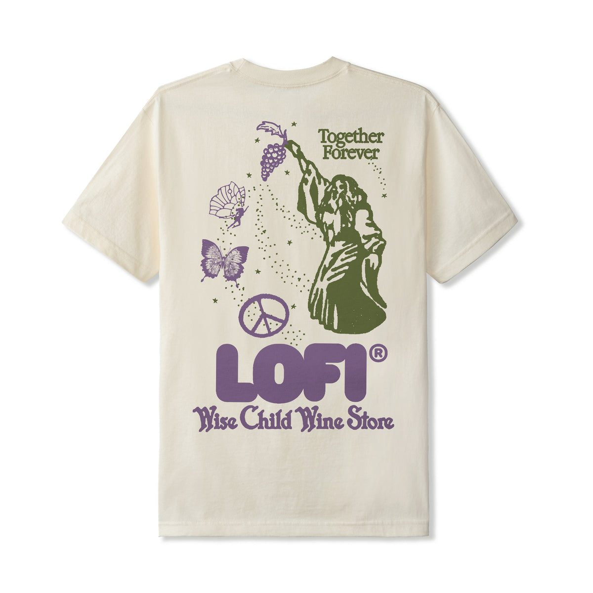 Wise Child Tee, Cream