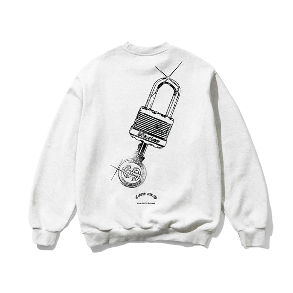 Cash Only Locksmith Crewneck, Ash