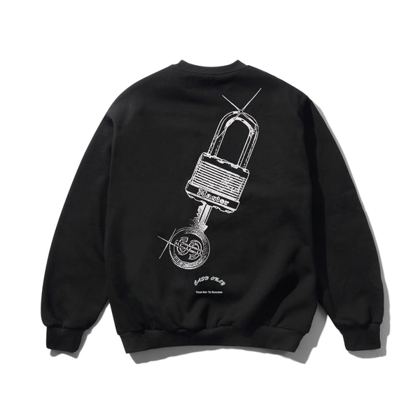 Cash Only Locksmith Crewneck, Black