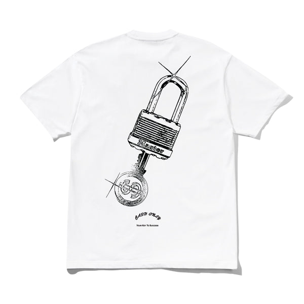 Cash Only Locksmith Tee, White
