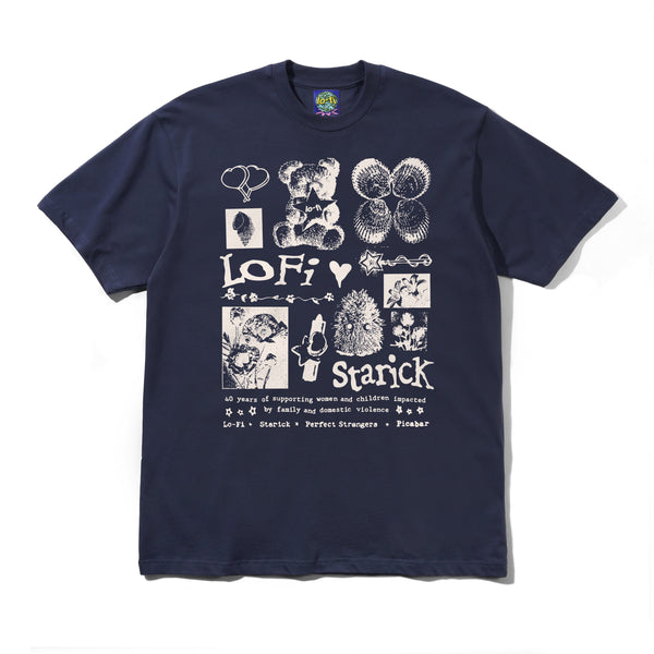 Lo-Fi Starick Tee, Navy