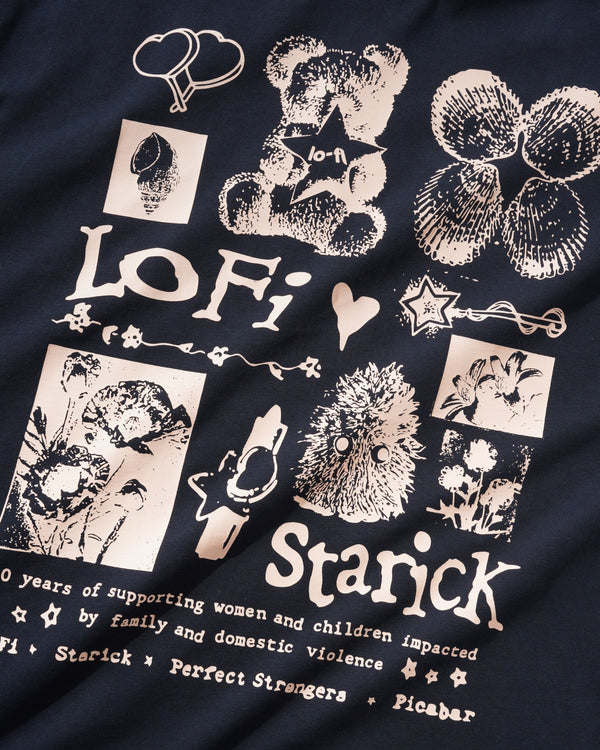 Lo-Fi Starick Tee, Navy