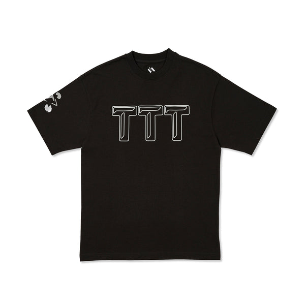 The Trilogy Tapes TTT Logo Tee, Black