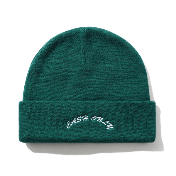 Cash Only Logo Beanie, Forest