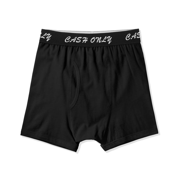 Cash Only Logo Boxer Briefs, Black