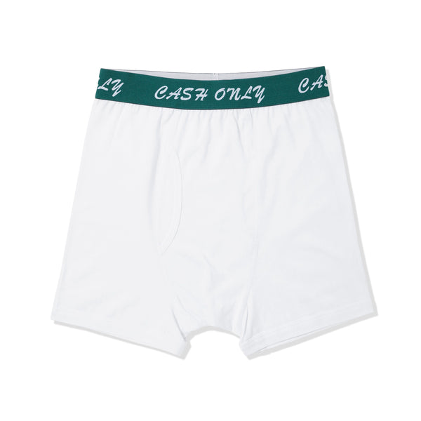 Cash Only Logo Boxer Briefs, White
