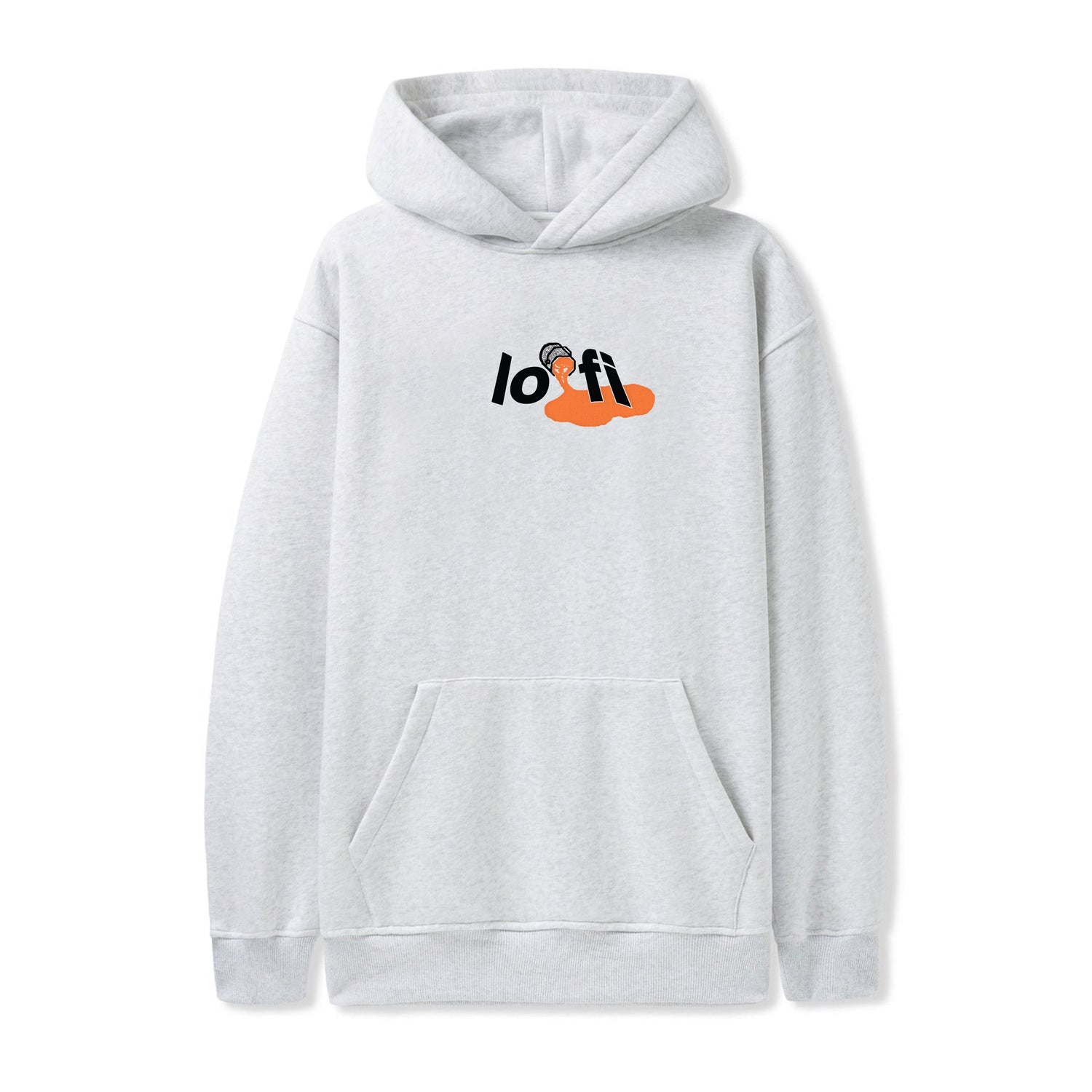 Paint Logo Pullover Hood, Ash