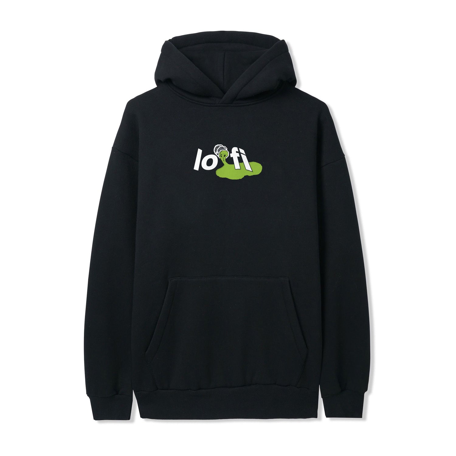 Paint Logo Pullover Hood, Black