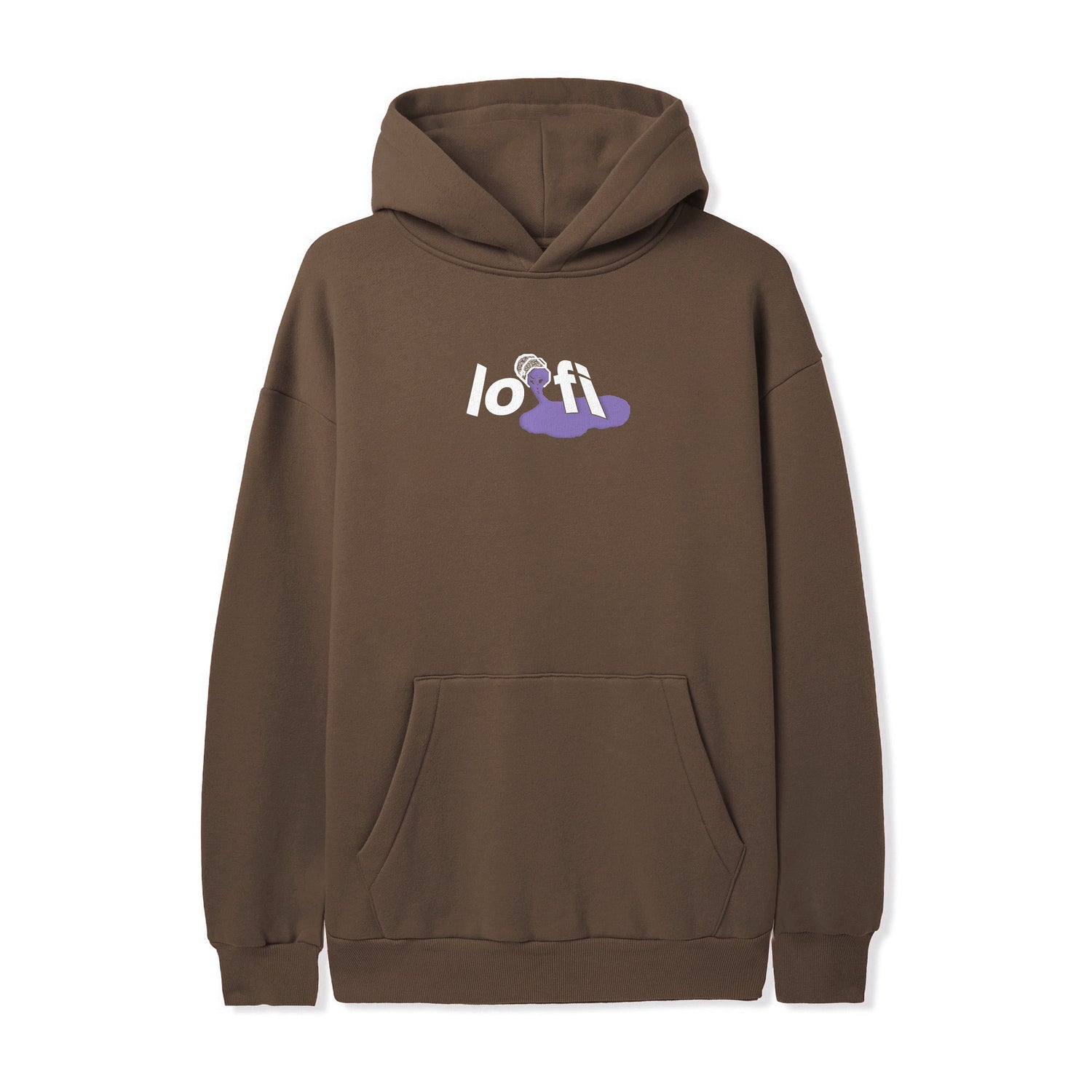 Paint Logo Pullover Hood, Washed Brown