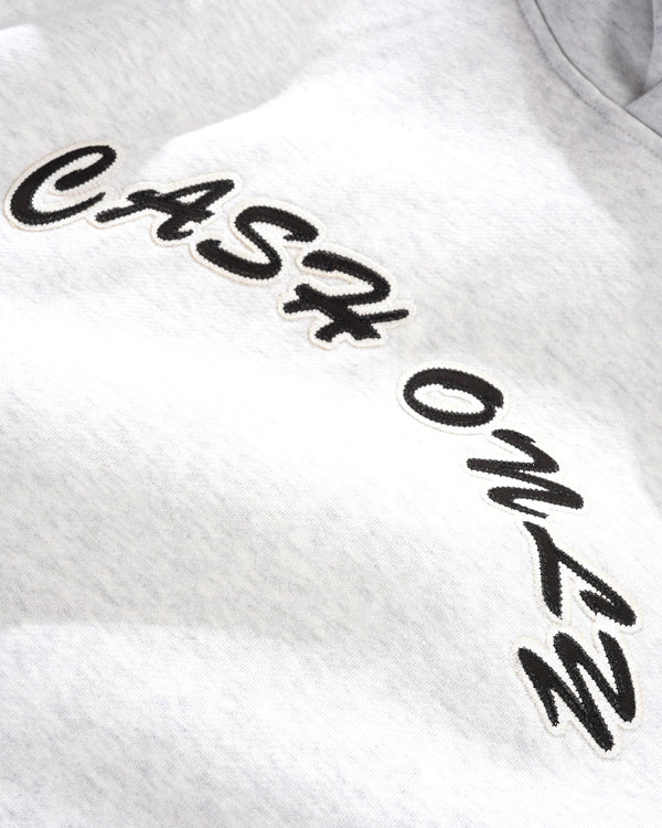 Cash Only Logo Pullover Hood, Ash