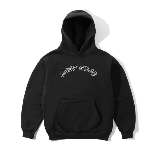 Logo Pullover Hood, Black