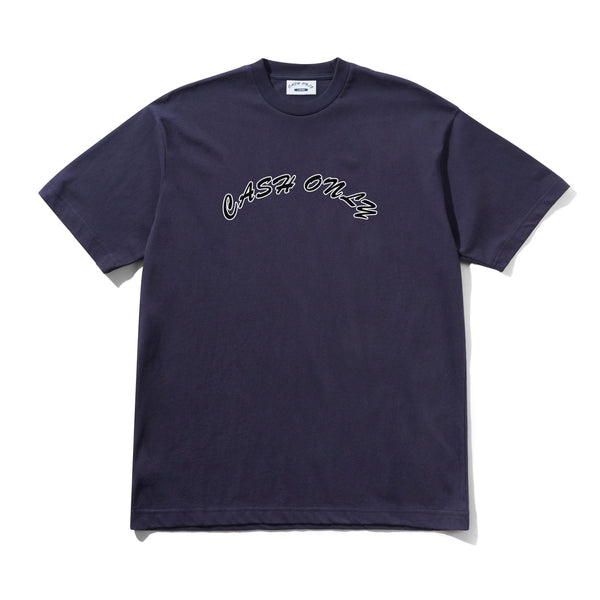 Cash Only Logo Tee, Navy