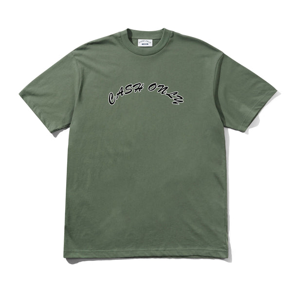 Cash Only Logo Tee, Safari