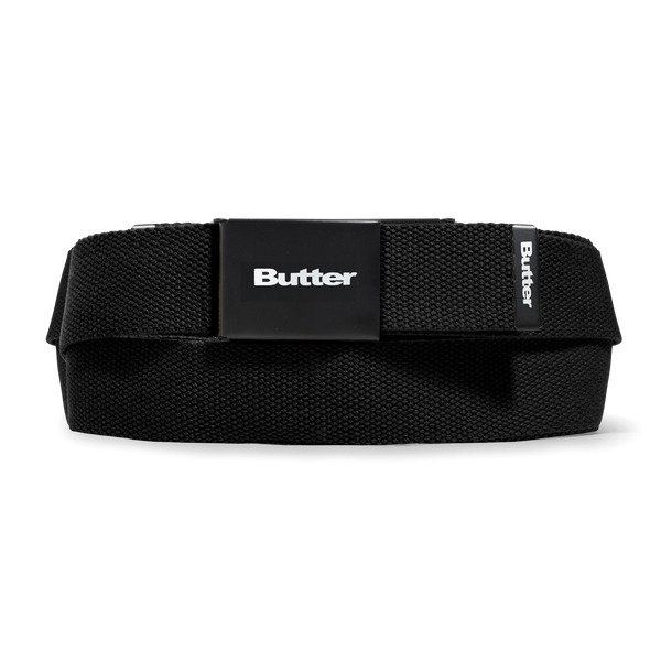 Butter Goods Logo Woven Belt, Black