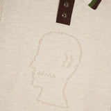 Logo Head Pointelle Polo, Natural