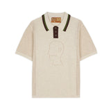Logo Head Pointelle Polo, Natural
