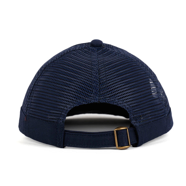 Brain Dead Logohead Long Brim Mesh Panel Hat, Navy