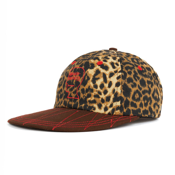 Brain Dead Logohead Long Brim Hat, Leopard