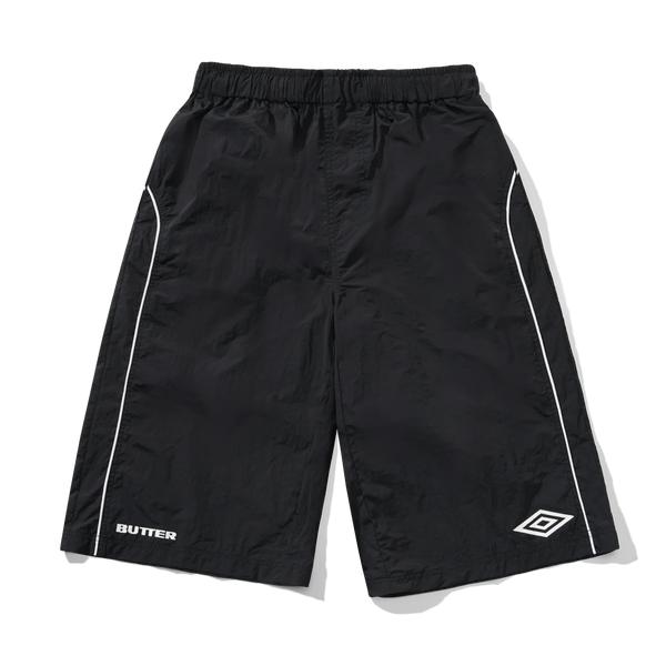 Butter Goods Long Track Shorts, Black