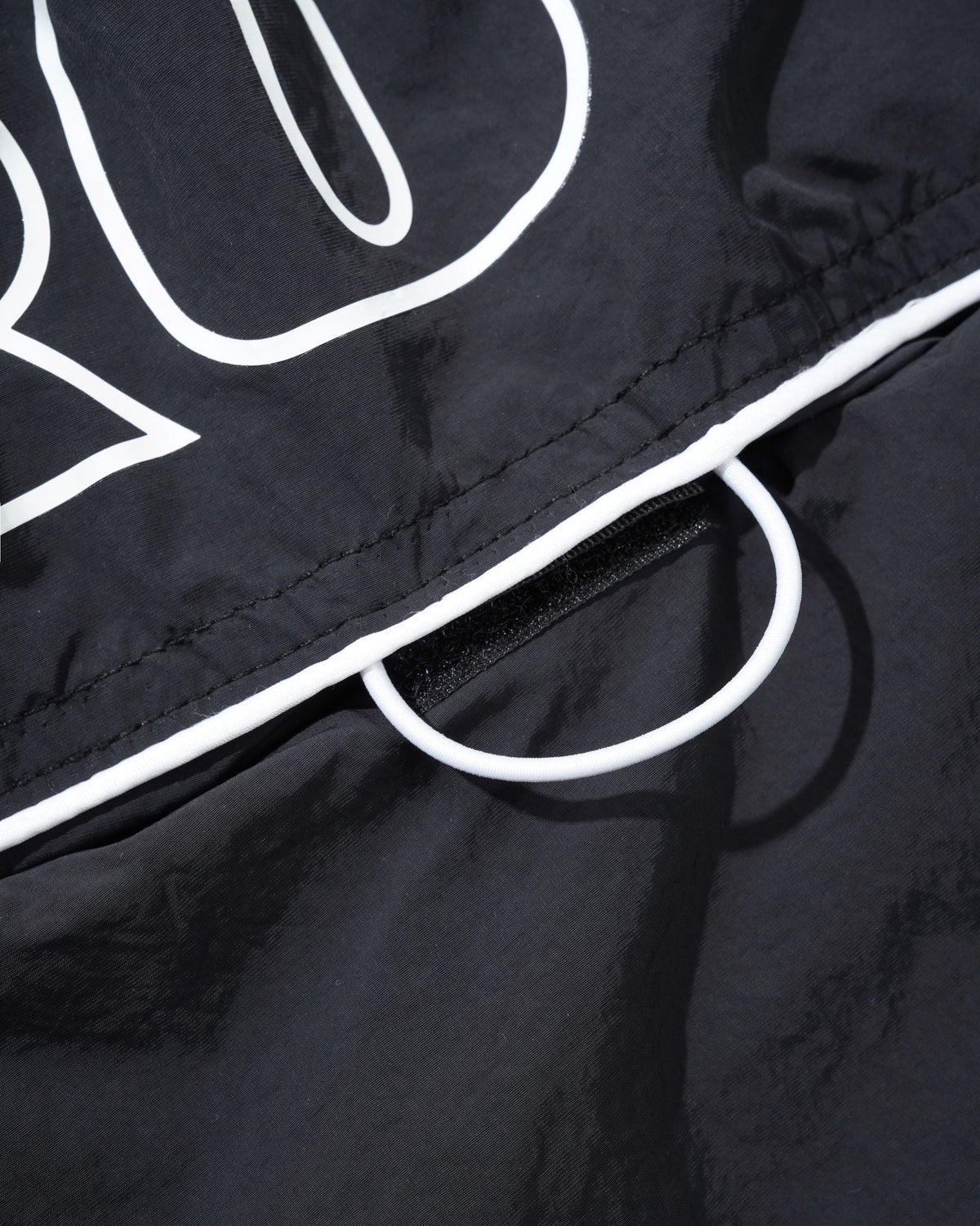 Long Track Shorts, Black