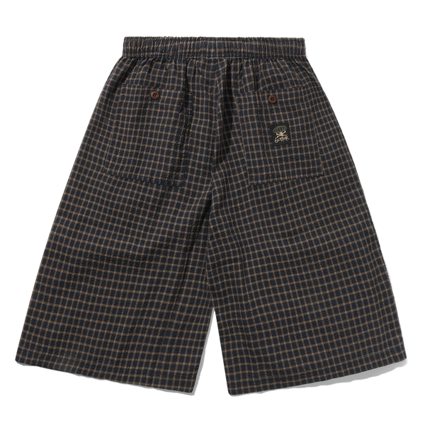 Butter Goods Loose Shorts, Brown Seersucker Plaid