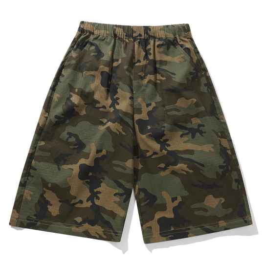 Loose Shorts, Woodland Ripstop Camo