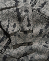 Lowland Camo Zip-Thru Hood, Washed Black