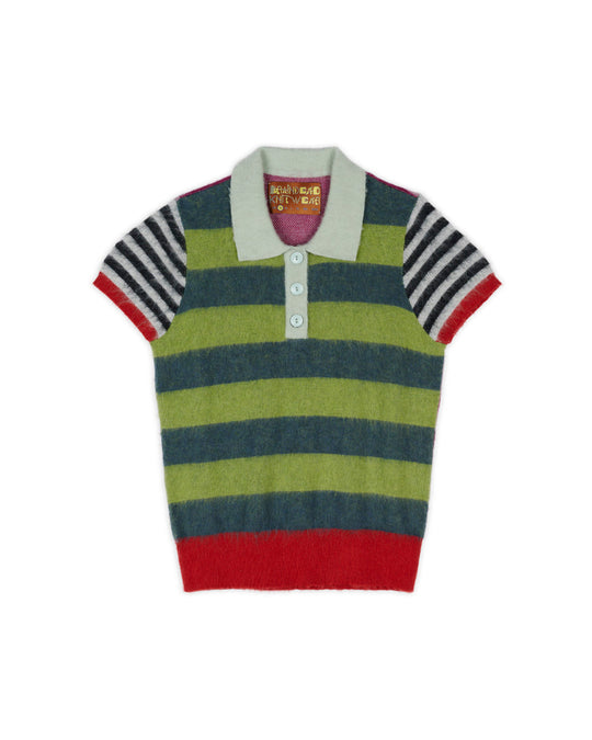 Women's Lulu Polo, Green Multi