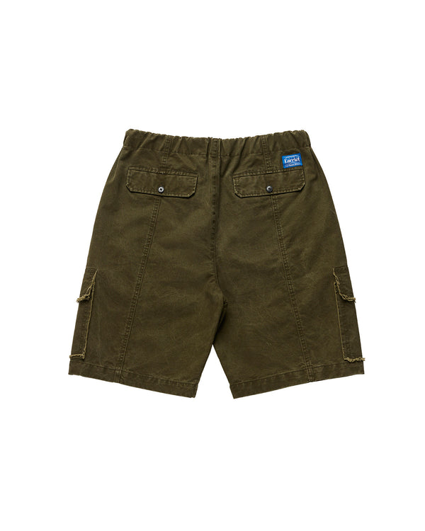 Larriet Frayed Cargo Short, Olive