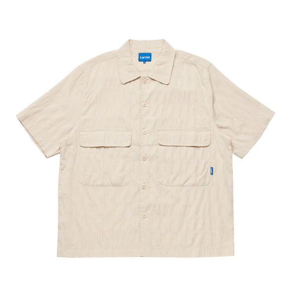 Larriet Kendalls Short Sleeve Shirt, Tan Plaid