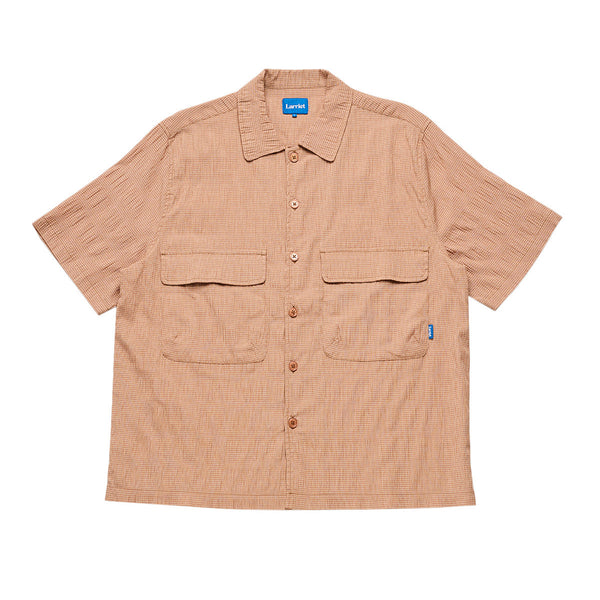 Larriet Kendalls Short Sleeve Shirt, Clay Plaid