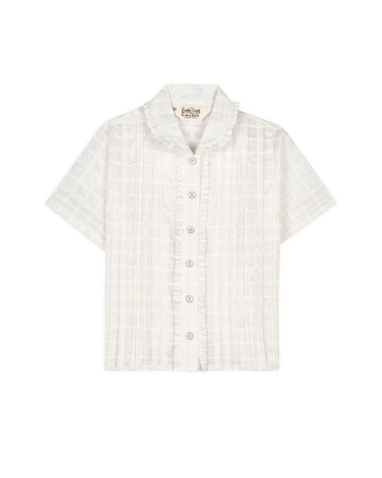 Womens Mercado Square Button Up Shirt, White