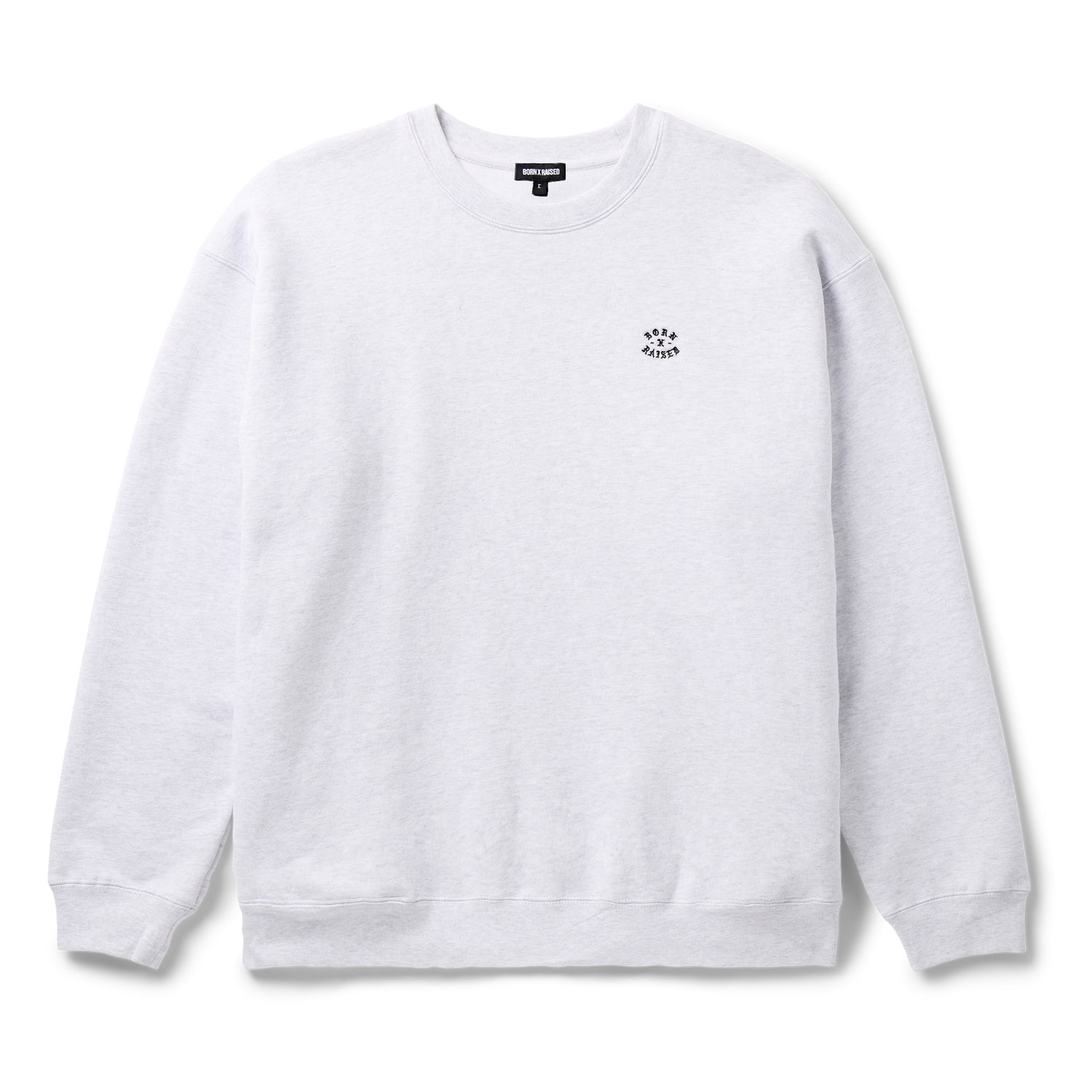 Micro Rocker Crewneck, Heather Grey