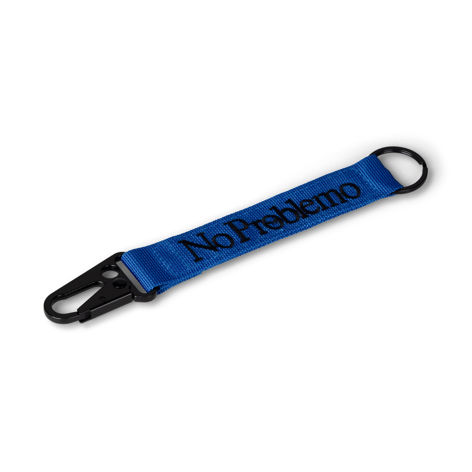 Mini Problemo Carabiner Keychain, Blue