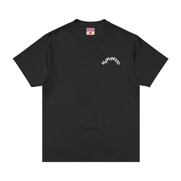 Metalwood Jumbled Tee, Black