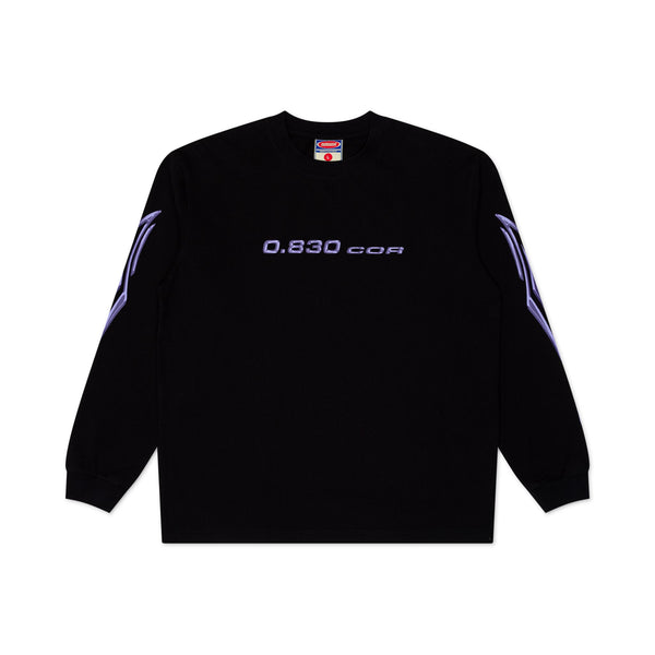 Metalwood 830 Cor L/S Tee, Black