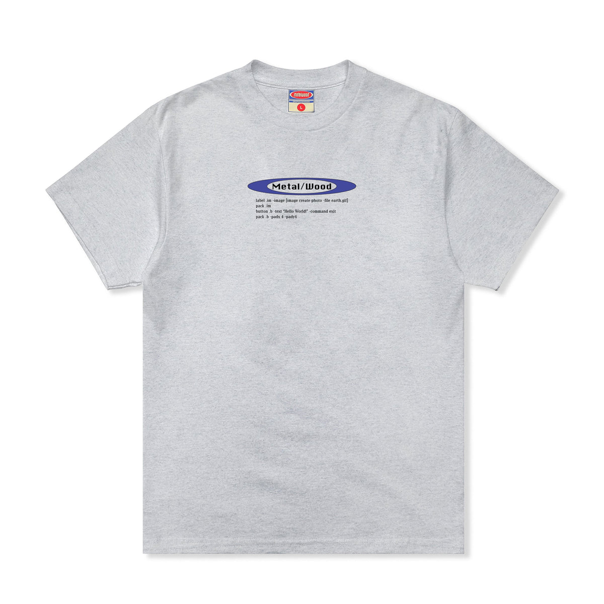 Hello World Tee, Grey