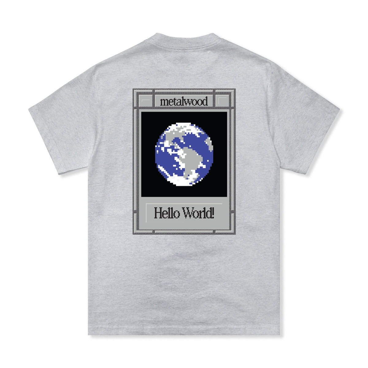 Hello World Tee, Grey