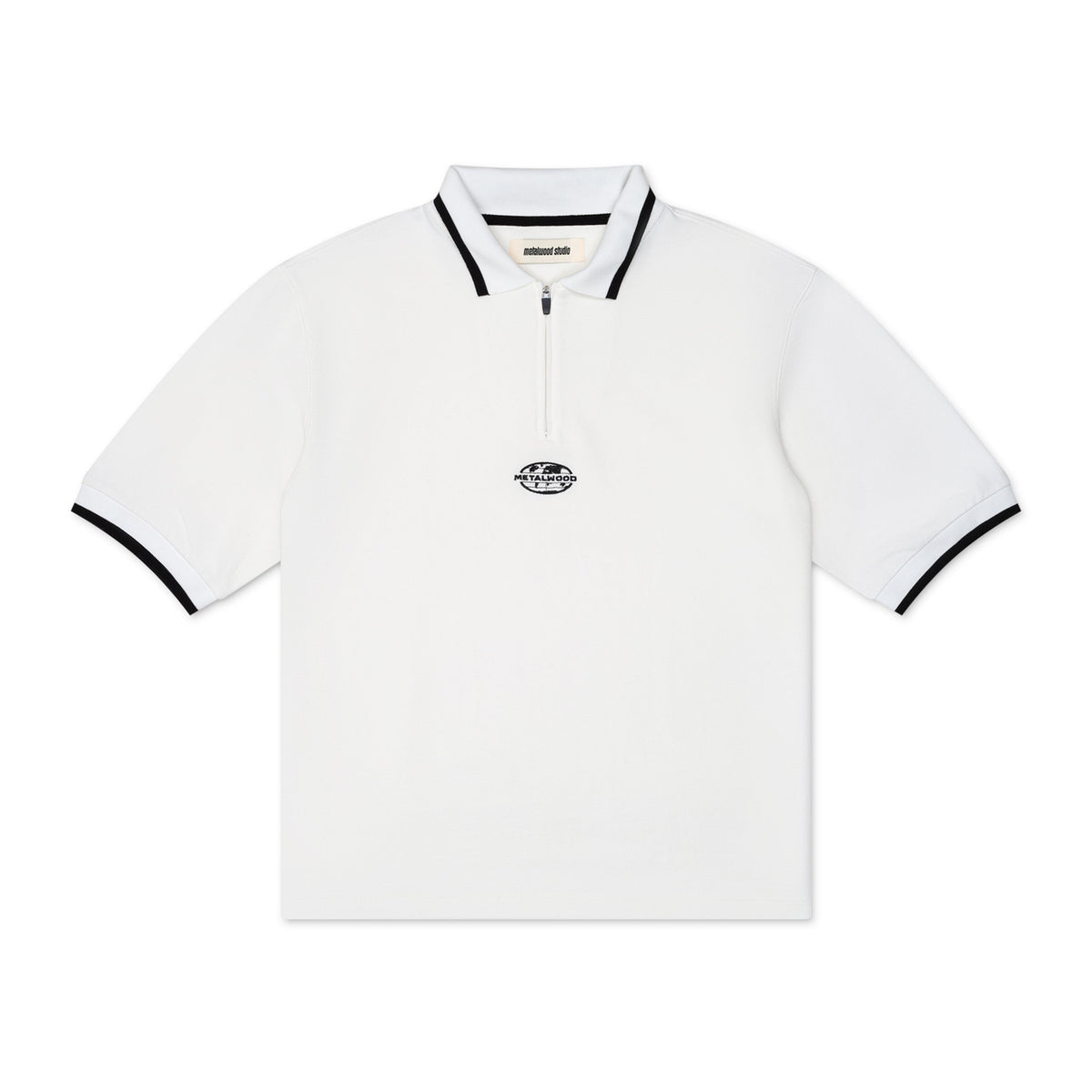 World Class Zip Polo, White