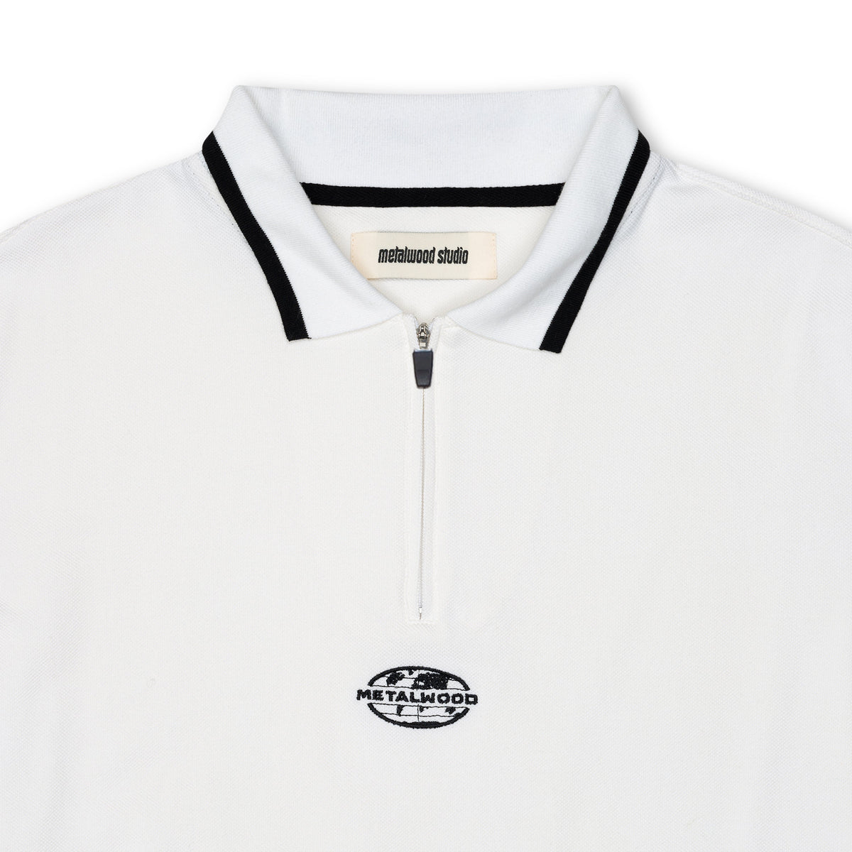World Class Zip Polo, White