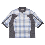 Paneled 3/4 Sleeve Polo, Ice