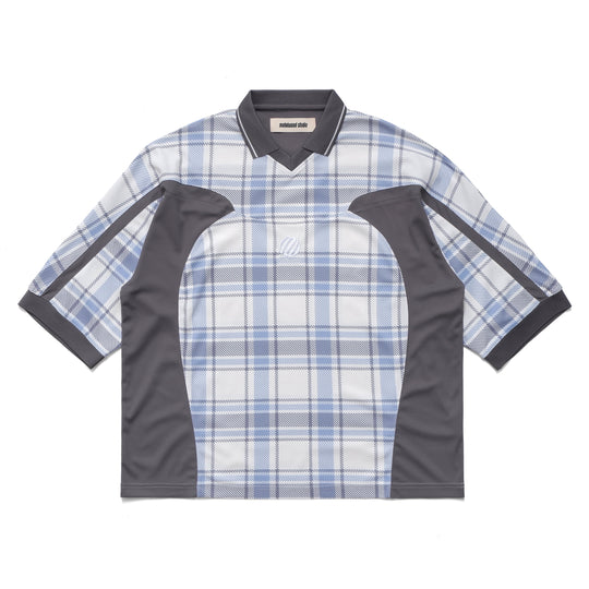 Paneled 3/4 Sleeve Polo, Ice