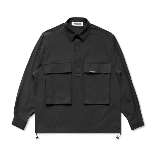 Ripstop Overshirt, Black