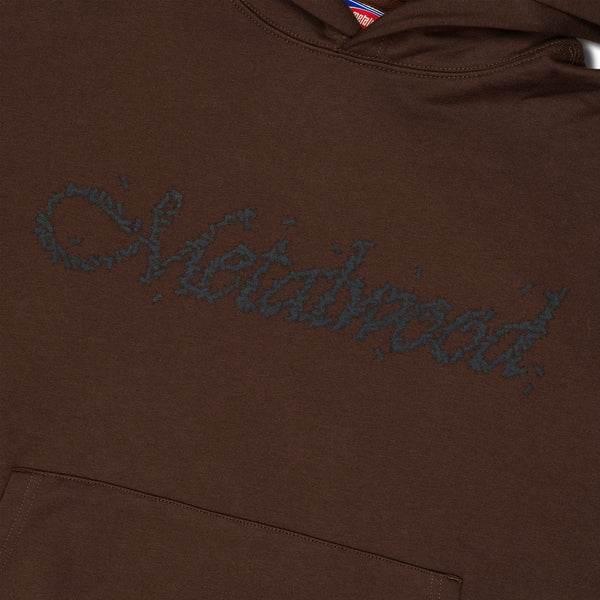 Metalwood Flies Pullover Hood, Dark Chocolate