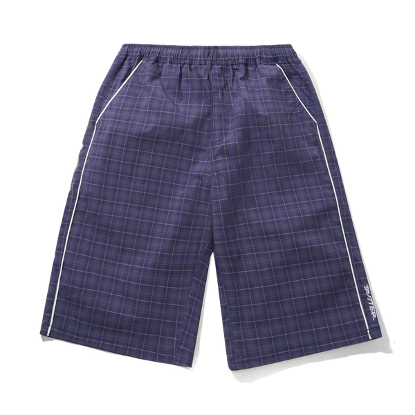 Butter Goods Main Shorts, Navy Plaid