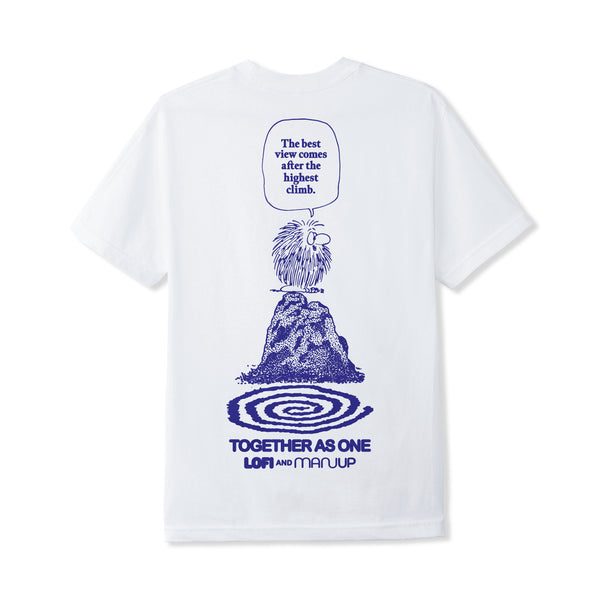 Lo-Fi Man Up Tee, White