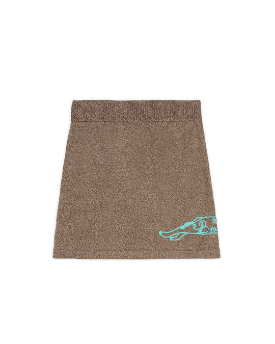 Women's Marled Mini Skirt, Clay