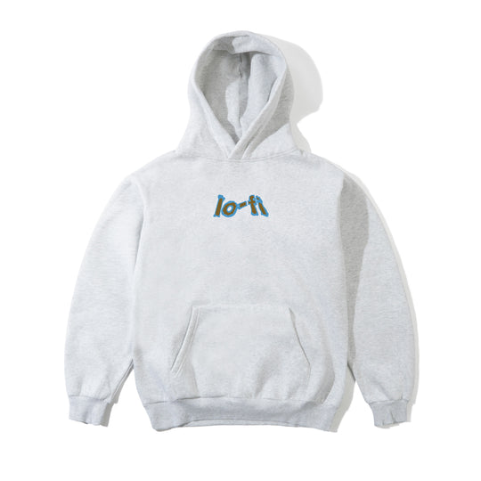 Melt Logo Pullover Hood, Ash