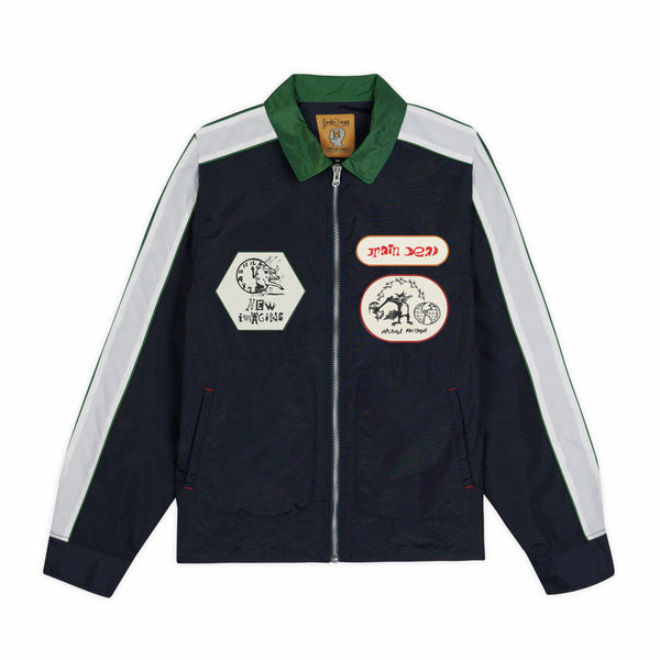 Brain Dead Meltdown Racing Jacket, Navy