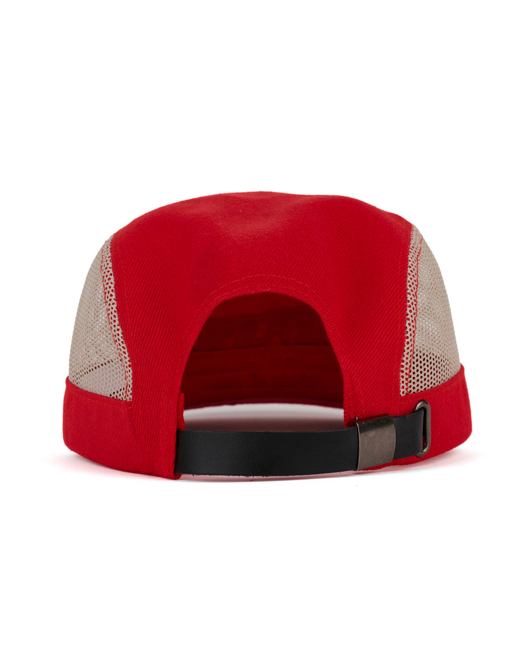 Mesh Panel Camp Hat, Red